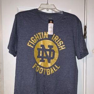 🍀🏈🏟️ Notre Dame Fightin’ Irish Football Super Soft Blue College Shirt 🏟️🏈🍀